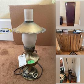 MaxSold Auction: This online auction features Occasional Table, Vintage Single Bed, Vintage Chairs, Lamp, Safety Gates, Wall Art, TV Table, Stool, Storage Bins, table, Storage Cabinet, fans, jack, frames, Corner Storage Cupboard and much more!